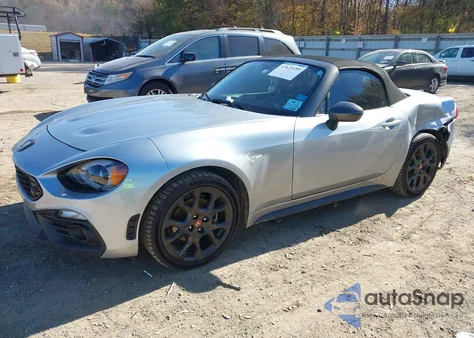 2020 Fiat 124 Spider Abarth из США, поврежденный, VIN JC1NFAEK4L0144477